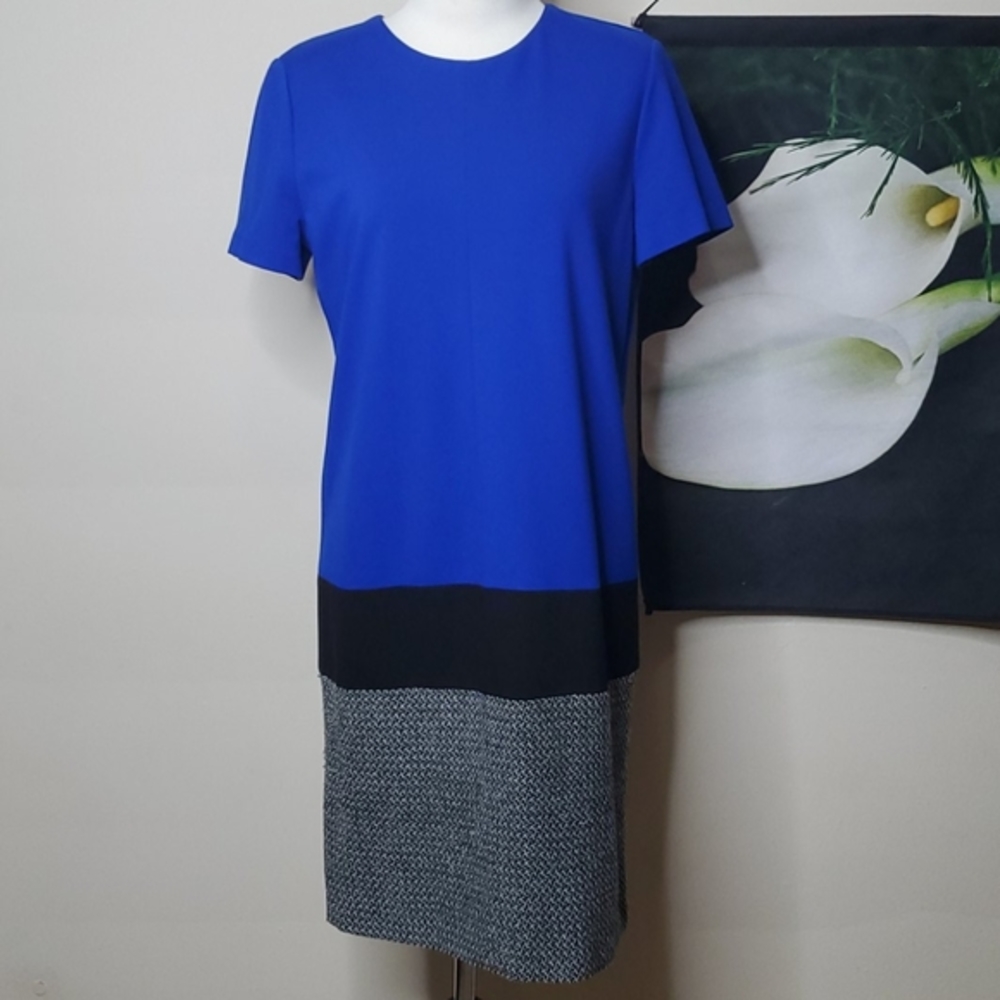 Vince Camuto Colorblock Short Sleeve Dress